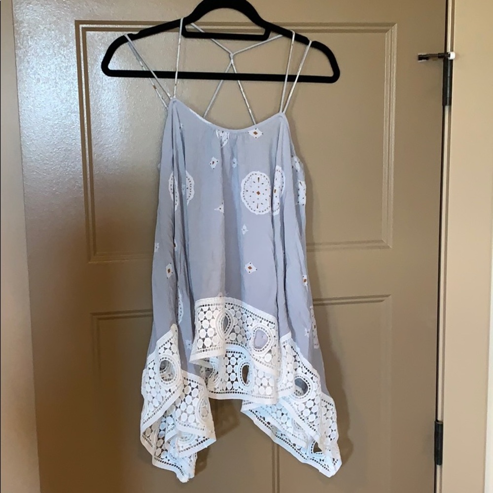 Strappy tank with a flowy look.